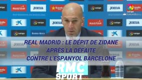 Real Madrid : Le dépit de Zidane après la défaite contre l'Espanyol Barcelone