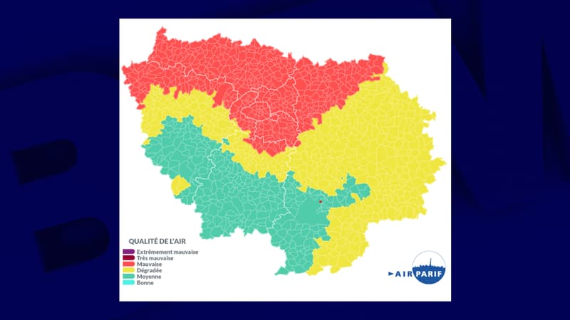 Bulletin de prévision d'un épisode de pollution pour le 9 février 2023 par Airparif.