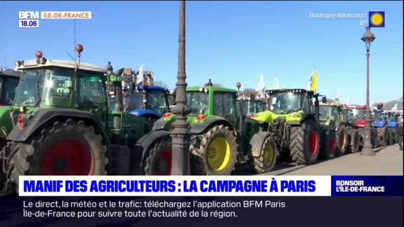 Des centaines de tracteurs ont défilé au cœur de Paris, démonstration de colère des agriculteurs