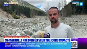 5 ans après la tempête Alex : à Saint-Martin-Vésubie, le pré d'un éleveur toujours impacté