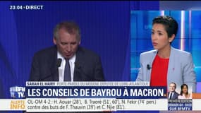 Rentrée politique: les conseils de Bayrou à Macron