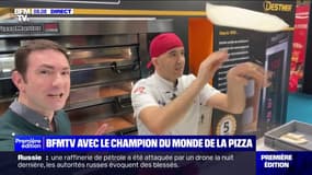 "Deux heures par jour, trois ans d'entraînement": Nabil Berrahmane, champion du monde de pizza acrobatique, est sur BFMTV