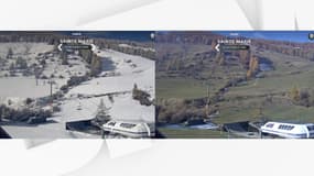 Ensevelie sous une épaisse couche de neige le week-end dernier, le front de la station Sainte-Marie de Vars a totalement changé d'apparence ce mardi 14 novembre. 