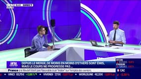 BFM Crypto, le Club: Depuis le merge, de moins en moins d'Ethers sont émis mais le cours ne progresse pas - 11/10