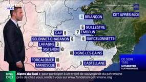 Météo Alpes du Sud: une fin de semaine sous la pluie, jusqu'à 9°C à Gap et 10°C à Digne-les-Bains