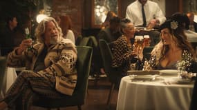 Jeff Bridges et Sarah Jessica Parker dans le spot publicitaire de Stella Artois.