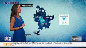 Météo à Lyon ce 17 janvier: de nombreux nuages et de la pluie, jusqu'à 11°C l'après-midi