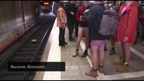 Journée mondiale sans pantalon: ils enlèvent le bas dans le métro