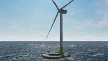Grâce à leur fondation flottante en béton, ces éoliennes offshore peuvent être ancrées entre 50 et 300 mètres de fond ce qui permet de les placer loin des côtes, au-delà de 15 km souvent.