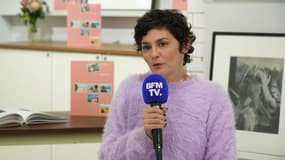 L'actrice Audrey Tautou au micro de BFMTV en novembre 2024