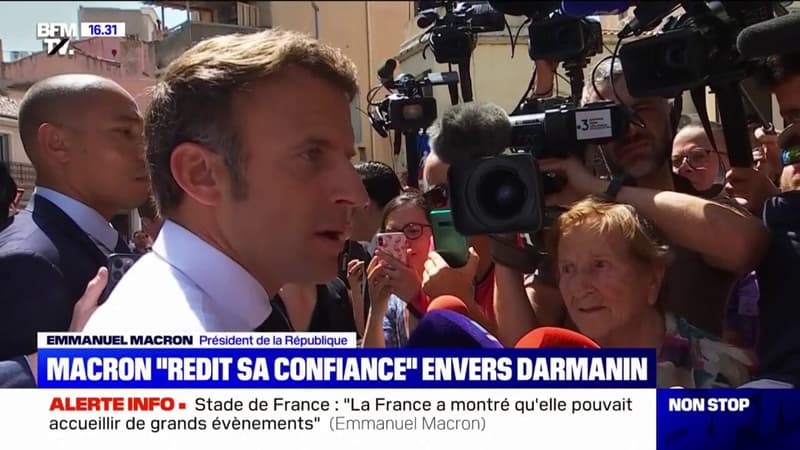 Stade de France: Emmanuel Macron réaffirme sa 