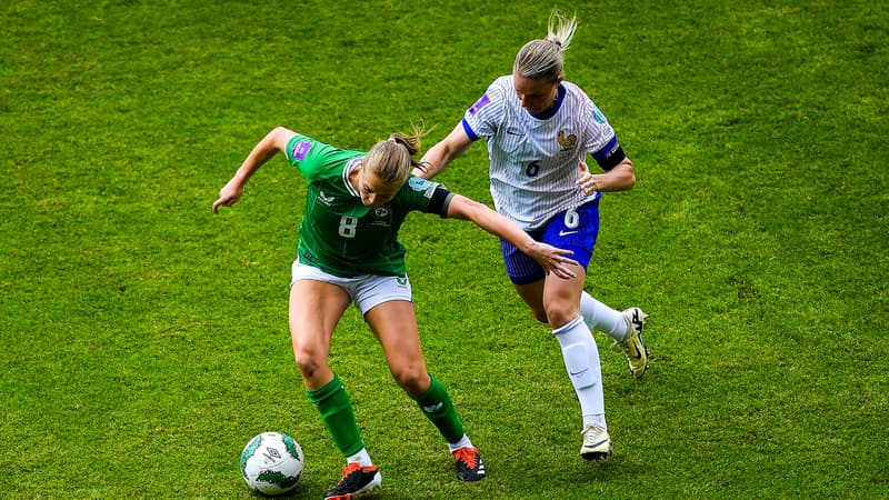 Amandine Henry lors d'Irlande-France, le 16 juillet 2024.
