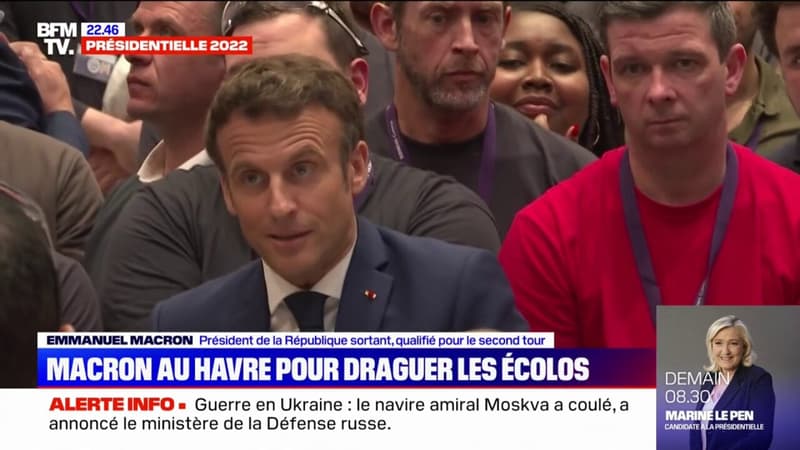 Au Havre, Emmanuel Macron cherche à convaincre les électeurs de gauche