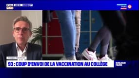 Pour Stéphane Troussel, "la vaccination c'est la seule solution pour retrouver une scolarité normale"