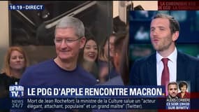 Le PDG d'Apple rencontre Macron
