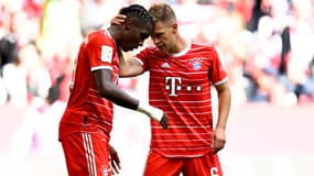 Mathys Tel et Joshua Kimmich avec le Bayern, le 10 septembre 2022