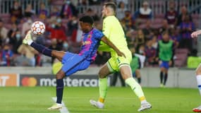 L'action où Ansu Fati à oublier la passe à Sergio Busquets