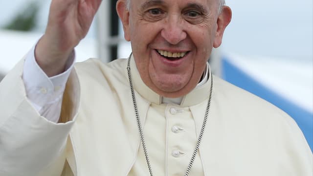 Le pape François, en visite en Corée du Sud, en 2014
