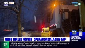 Neige sur les routes: opération salage à Gap