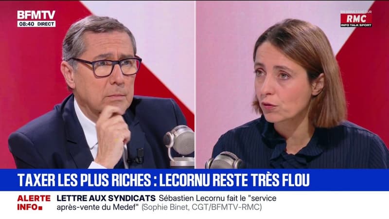 Sophie Binet plaide pour "remettre en cause les 80 milliards d'exonÃ©ration de cotisation sociale...