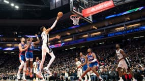 Victor Wembanyama lors du match Sacramento-San Antonio (125-127), le 1er décembre 2024