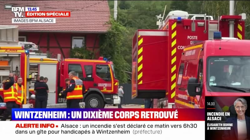 Incendie en Alsace: un dixième corps a été retrouvé et une personne manque toujours à l'appel
