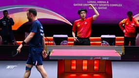 Mondiaux de tennis de table - Simon Gauzy et Wang chuqin, le 22 mai 2025