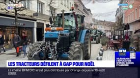 Les tracteurs déflilent à Gap pour Noël