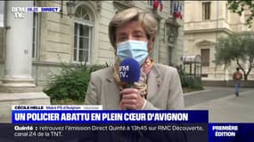 Cécile Helle, maire PS d'Avignon sur le policier tué: "Jamais on n'avait atteint un tel degré de violence"