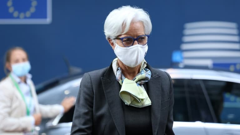 la présidente de la Banque centrale européenne Christine Lagarde, le 25 juin 2021 à Bruxelles