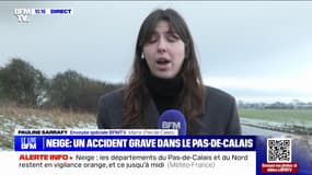 Neige dans le Pas-de-Calais: trois blessés dont deux graves dans un accident à Marck