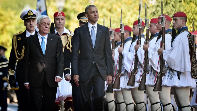 Le président américain est arrivé mardi matin en Grèce pour une visite de deux jours.