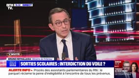Sorties scolaires: "Il faut que le voile pour l'école hors-les-murs soit aussi interdit", affirme Bruno Retailleau