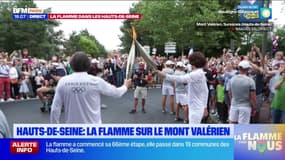Flamme olympique dans les Hauts-de-Seine: la "passion" pour la course de la porteuse Claudine Leroy
