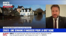 Inondations en Bretagne: "Il faut de la solidarité, de l'entraide et tenir bon", assure Loïg Chesnais-Girard, président de la région