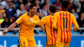 Suarez, auteur d'un quadruple contre La Corogne