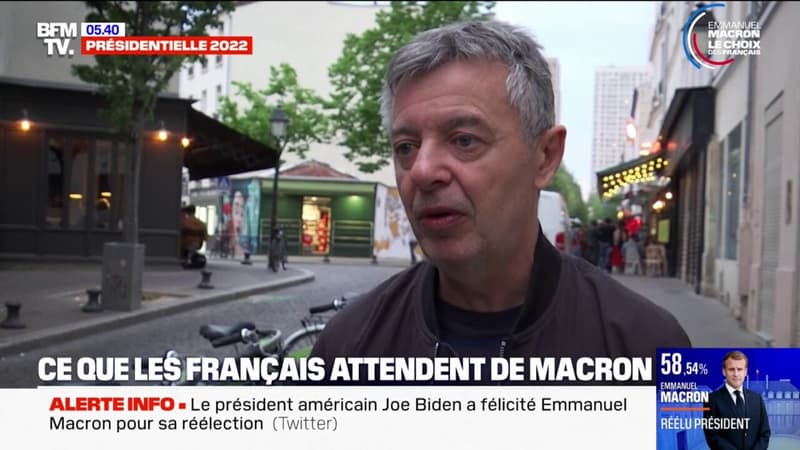 Des Français témoignent de leurs attentes pour le second quinquennat d'Emmanuel Macron