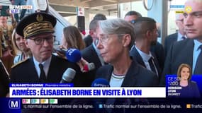 Elisabeth Borne en visite à Lyon pour rencontrer les forces armées