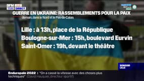 Guerre en Ukraine: des rassemblements pour la paix ce week-end dans le Nord et le Pas-de-Calais 