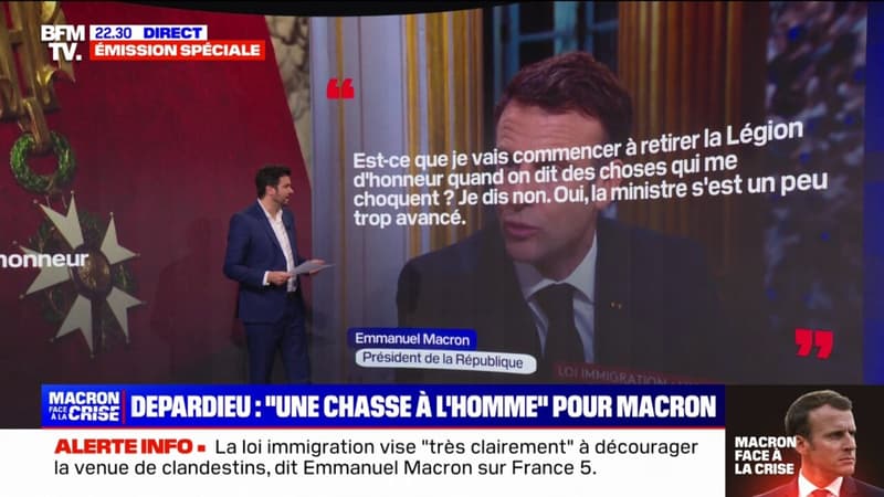 LES ÉCLAIREURS - Depardieu: Emmanuel Macron dénonce une 