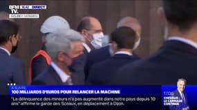 Après l'annonce de son plan de relance, Jean Castex arrive dans les Vosges