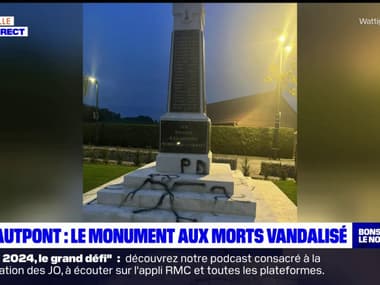 Des croix gammées et des insultes homophobes taguées sur le monument aux morts d'Escautpont