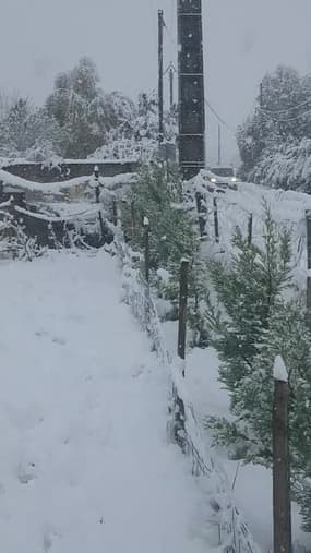 Chutes de neige à Charpey (Drôme) - Témoins BFMTV
