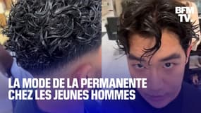 Bigoudis et mise en plis...La surprenante tendance de la permanente chez les jeunes hommes