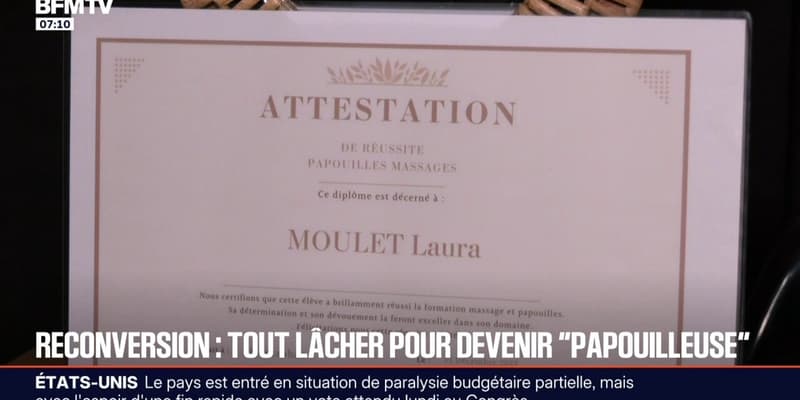 Devenir "papouilleuse", cette reconversion insolite qui débarque