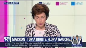 Macron: top à droite, flop à gauche