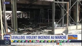 Le marché de Levallois-Perret détruit par un incendie "extrêmement virulent", pas de blessé
