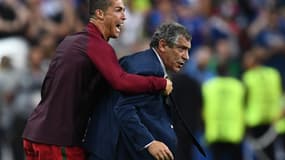 Cristiano Ronaldo et Fernando Santos