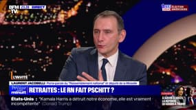 Pour Laurent Jacobelli (RN), la gauche "sert d'alibi à Michel Barnier" pour justifier l'utilisation d'un 49.3