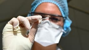 Test de dépistage du coronavirus à Rennes le 7 septembre 2020 